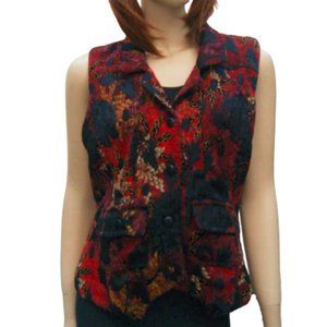 Y2K Brocade Tapestry Vest/Shirt S fits Medium